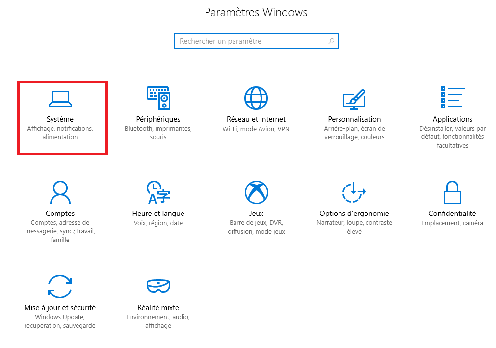 Désactiver les notifications dans Windows 10-1